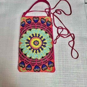 Boho Beaded Club Bag